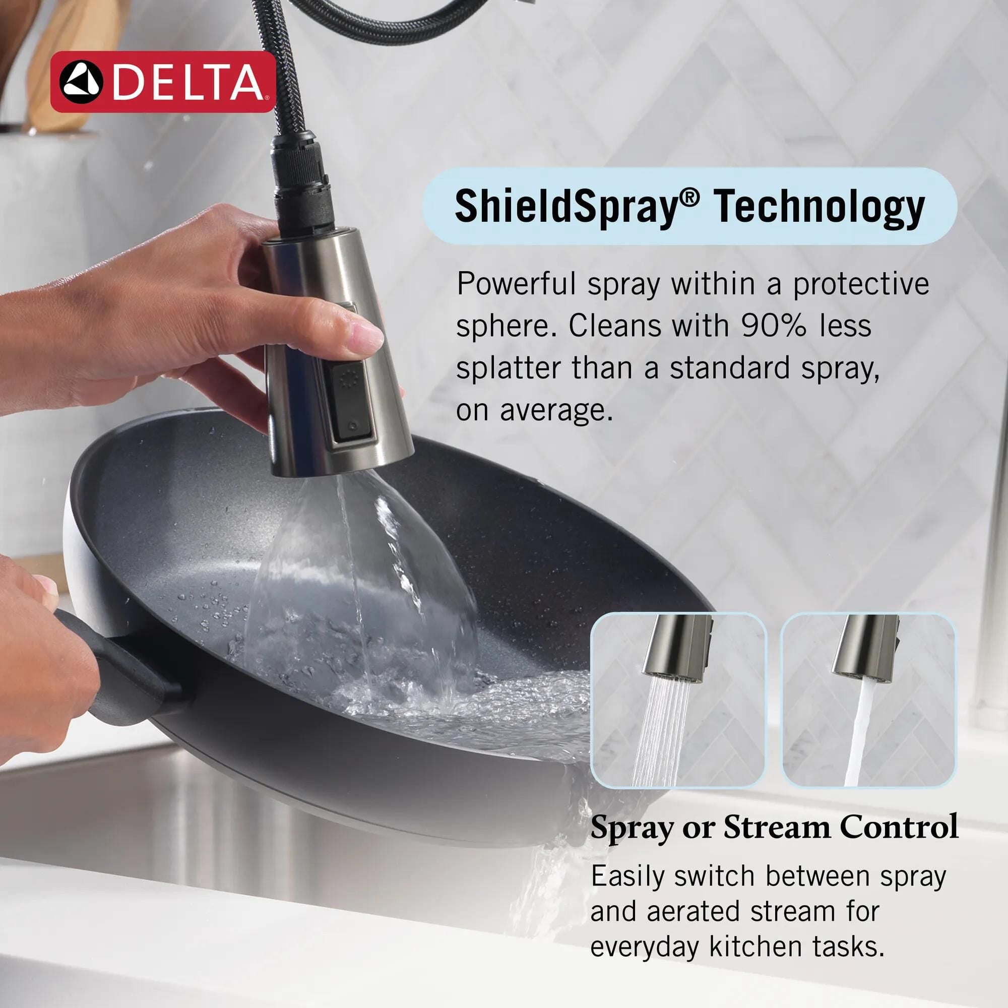 Single Handle Pull-Down Kitchen Faucet with Soap Dispenser and
