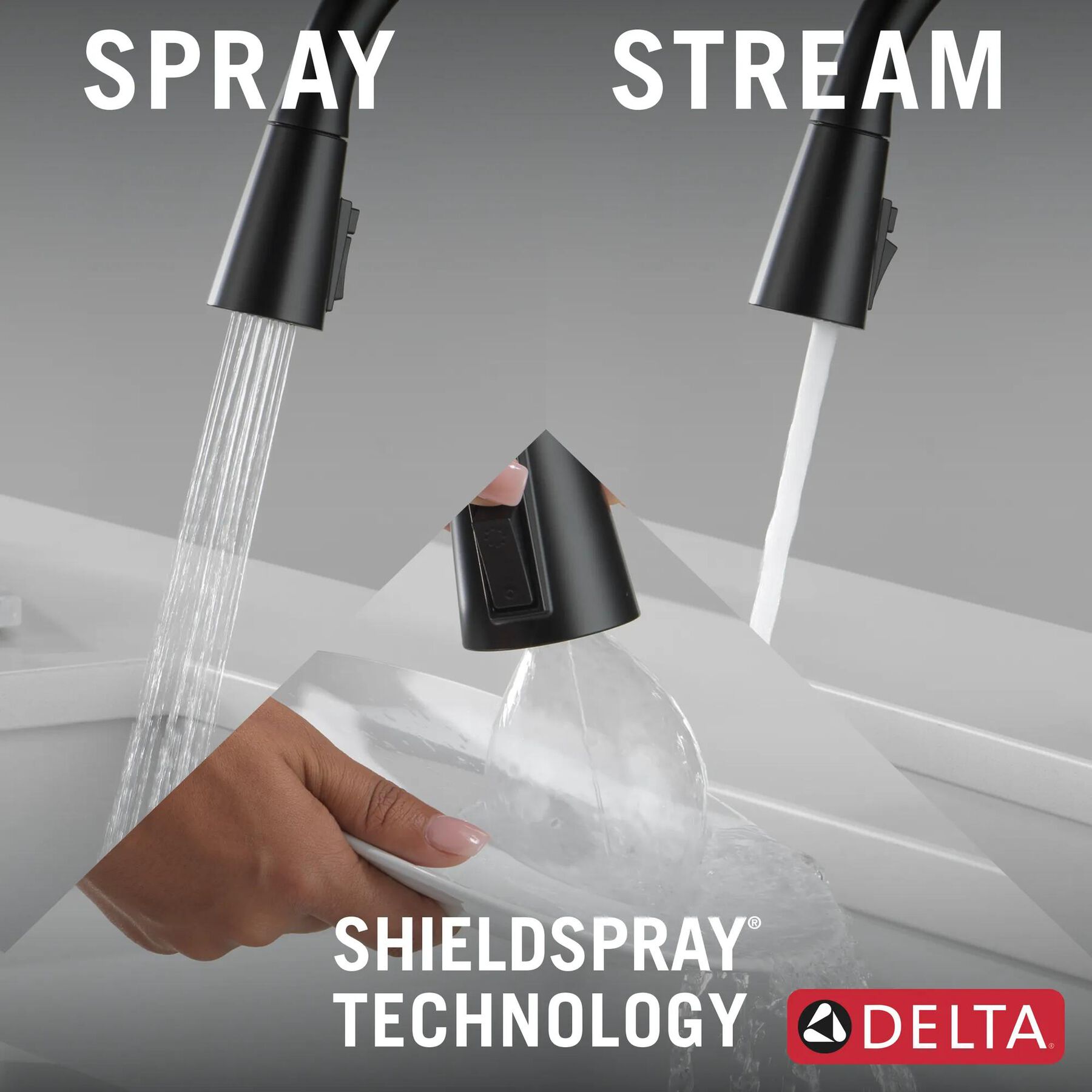 Single Handle Pull-Down Kitchen Faucet with ShieldSpray Technology (Recertified)