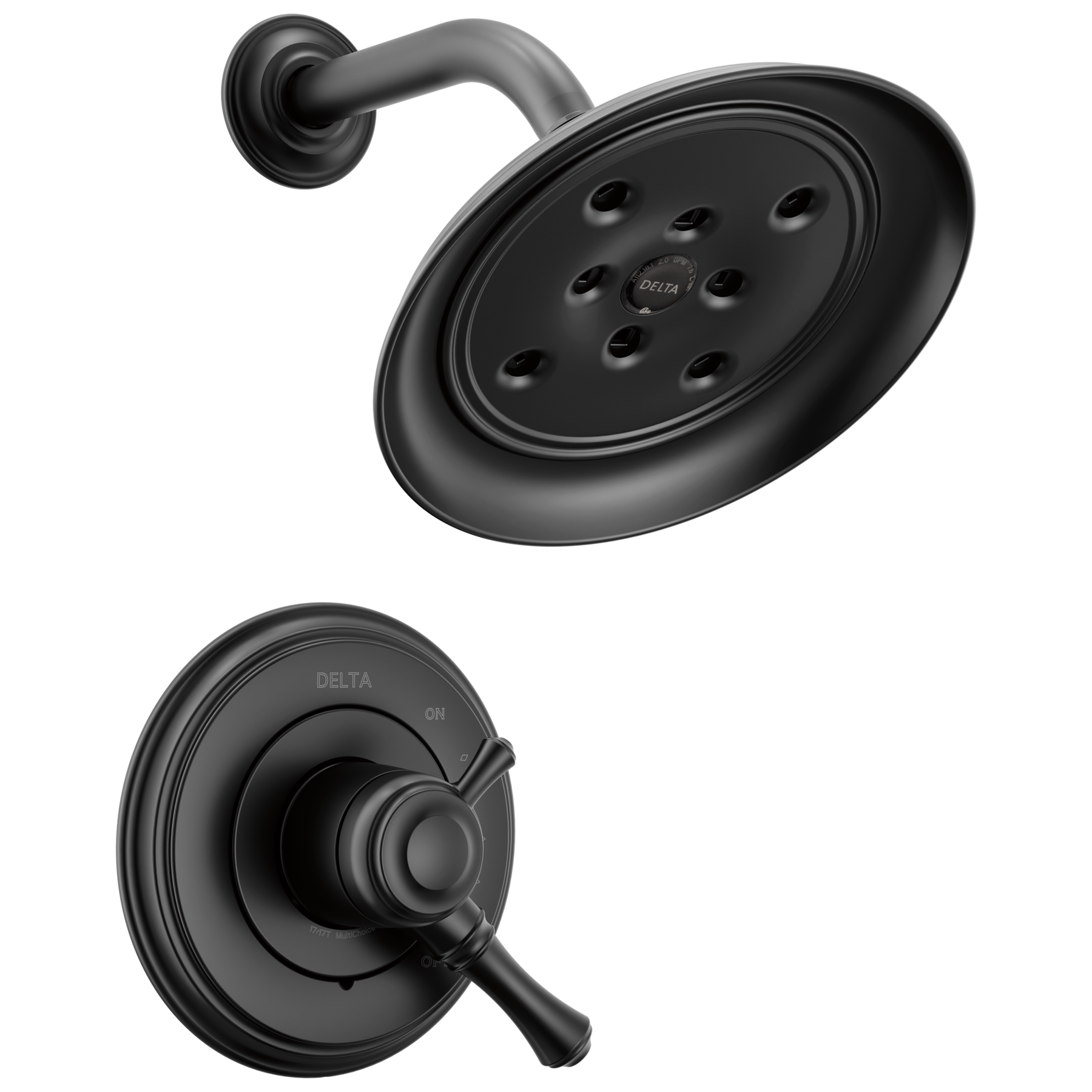 17 Series Shower Trim in Matte Black T17297-BL | Delta Faucet