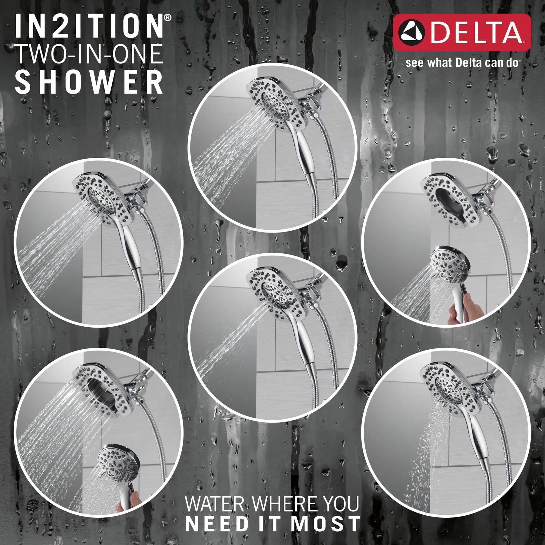 In2ition&reg; HSSH 1.75 GPM 4-Setting