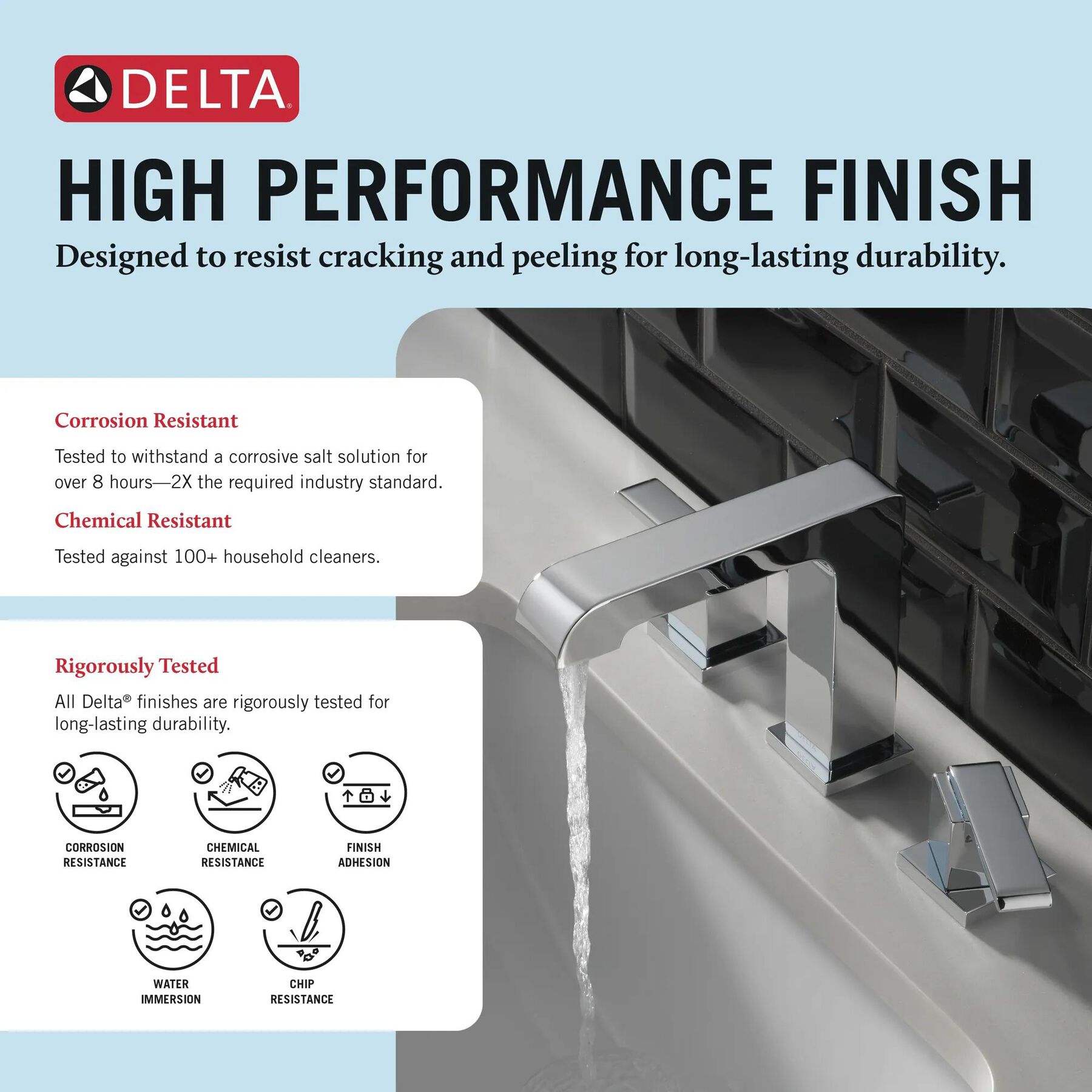 Two Handle Widespread Bathroom Faucet