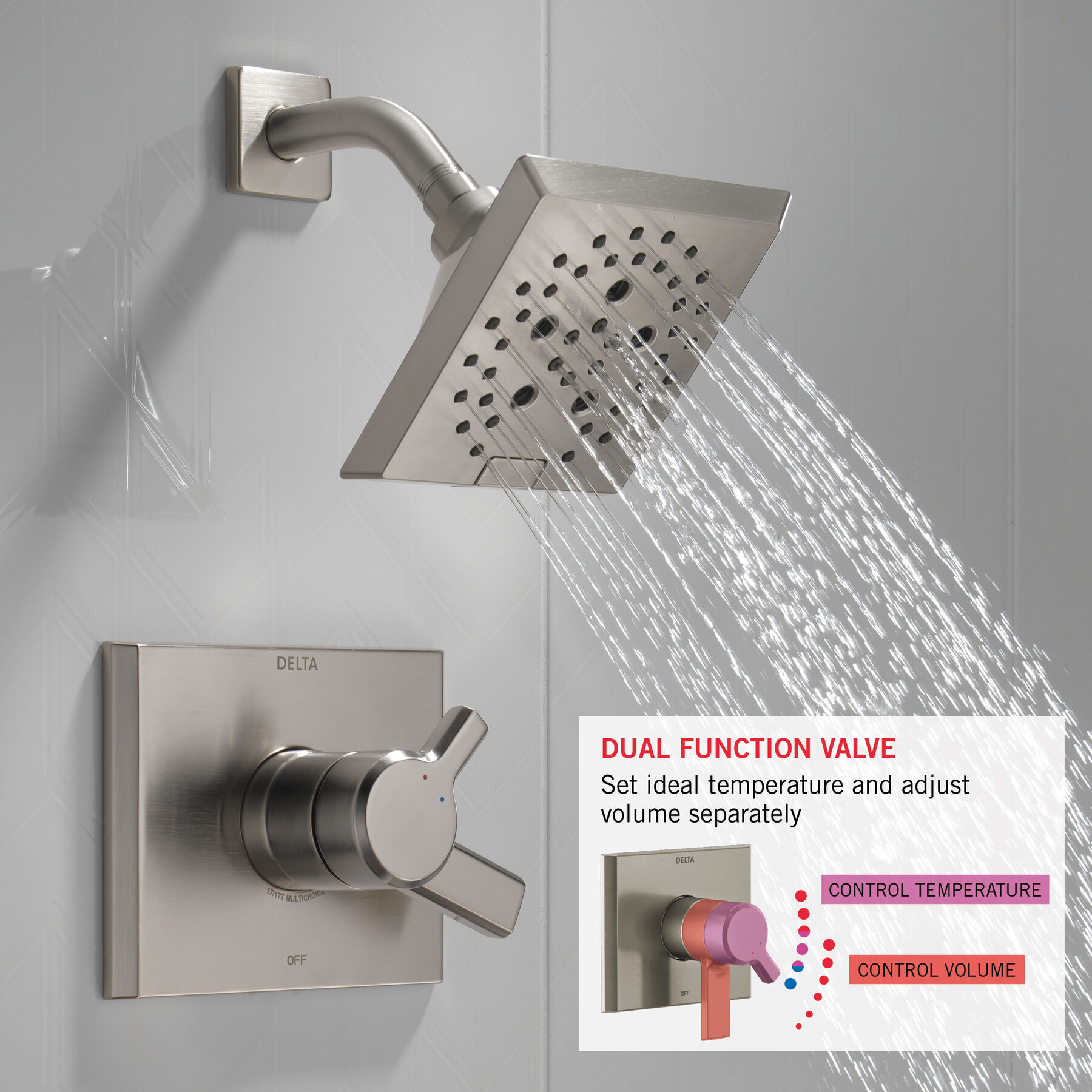 Monitor&reg; 17 Series H<sub>2</sub>Okinetic&reg; Shower Trim