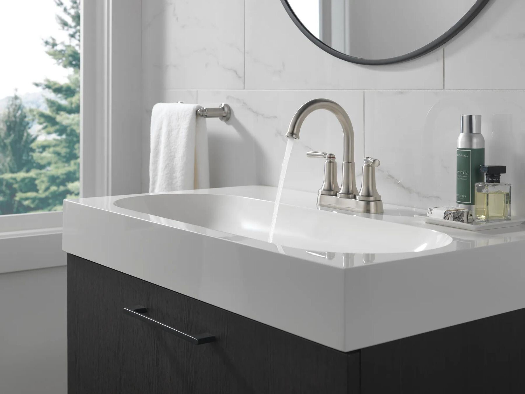 Two Handle Centerset Bathroom Faucet