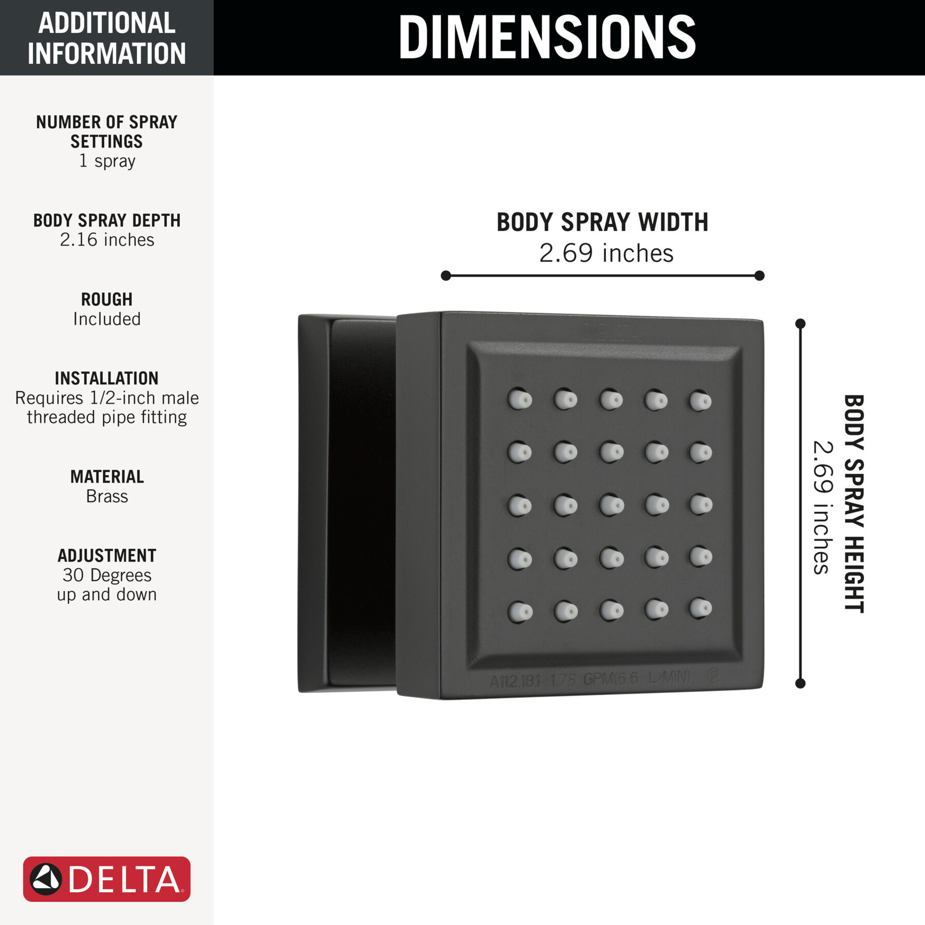 Surface Mount Body Spray