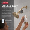 Standard Shower Filter with 6-Setting Showerhead and Mount Bundle