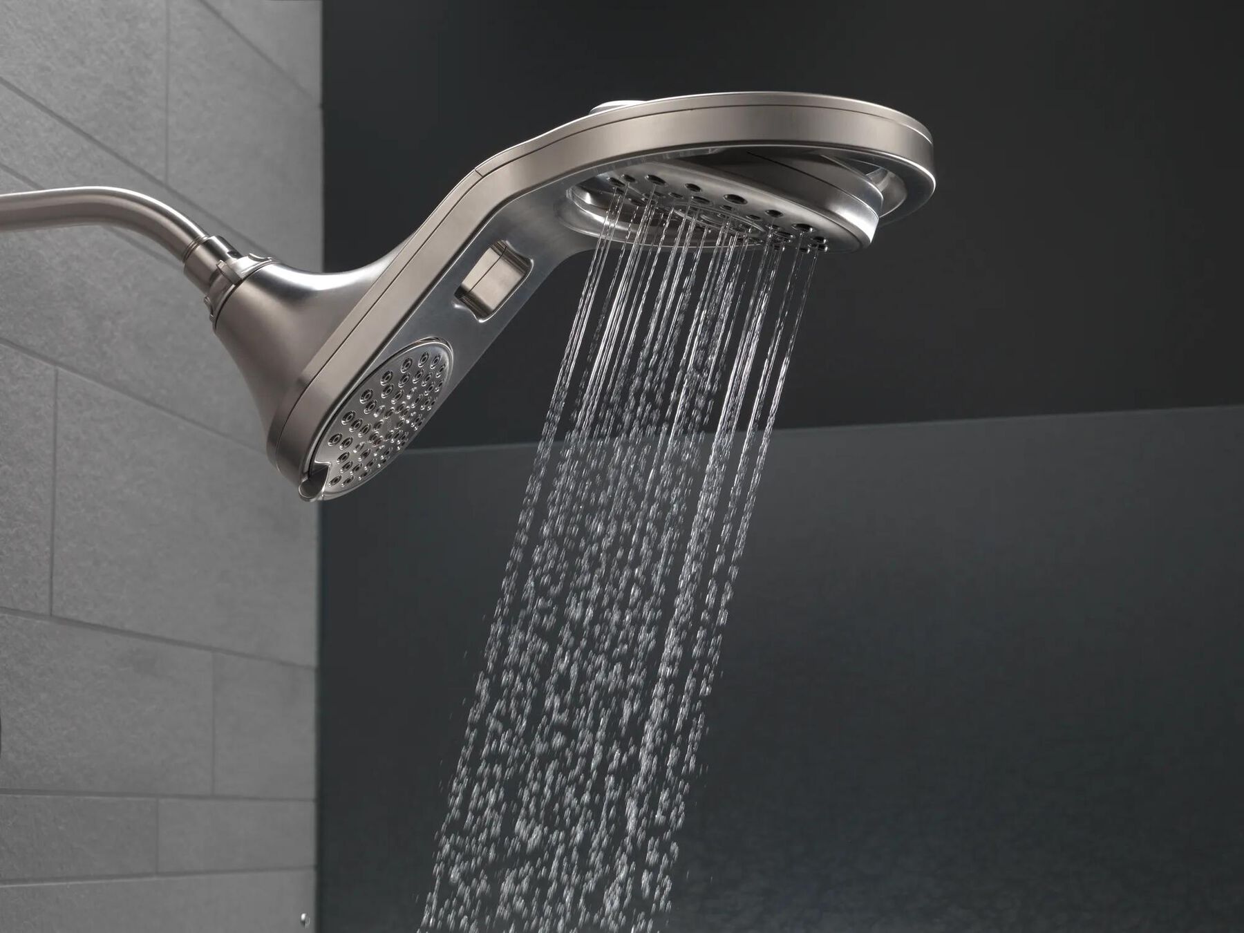 HydroRain&reg; 5-Setting Two-in-One Shower Head