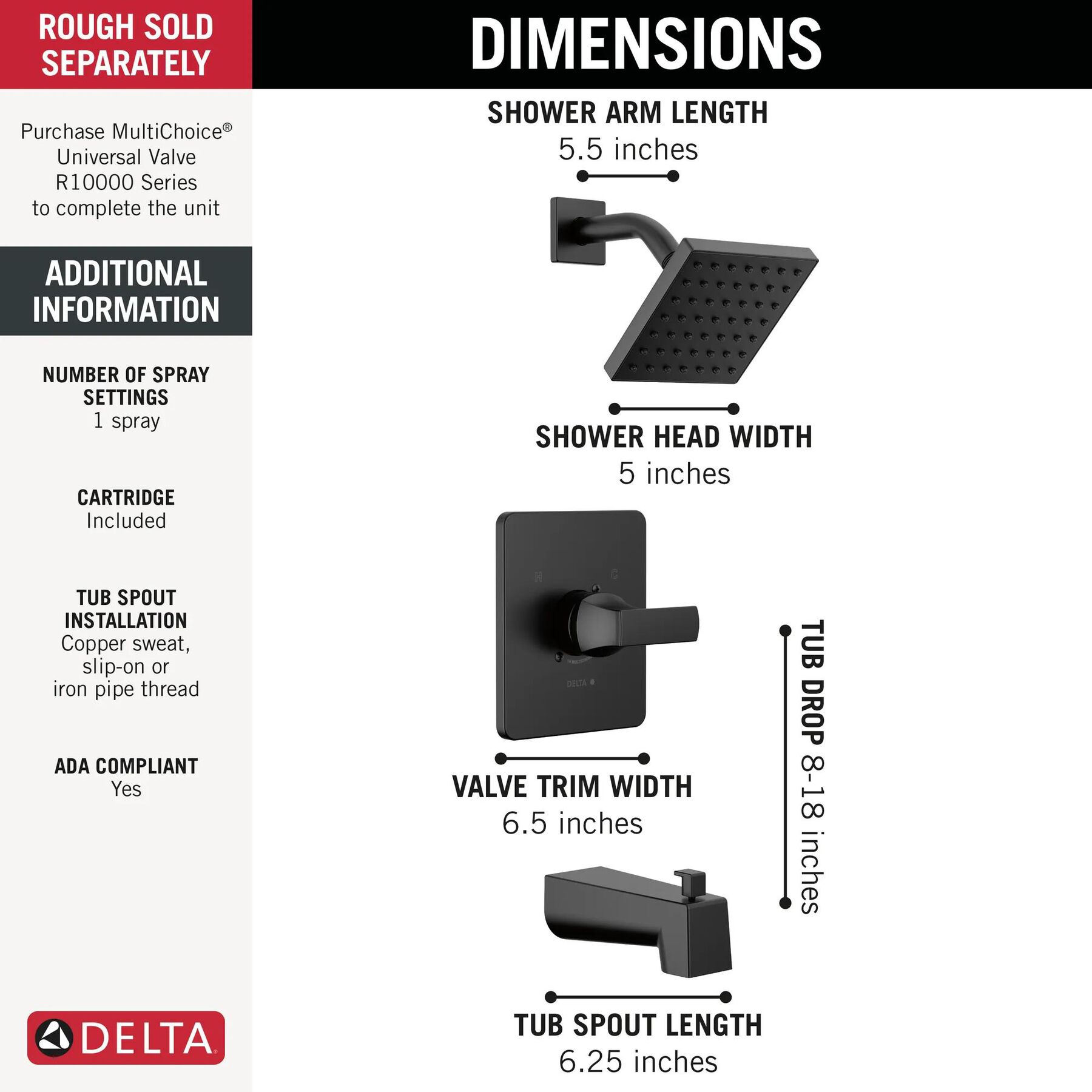 Monitor 14 Series Tub & Shower Trim (Recertified)