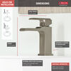 Single-Hole Channel Bathroom Faucet  (Recertified)