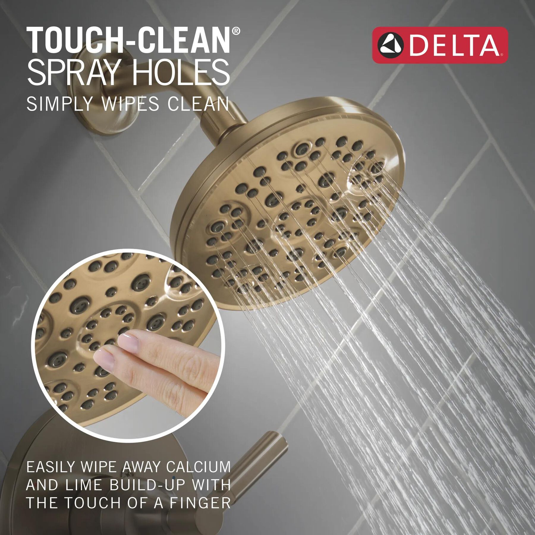 Widespread Lavatory Faucet with 14 Series Tub Shower Trim and Rough Bundle