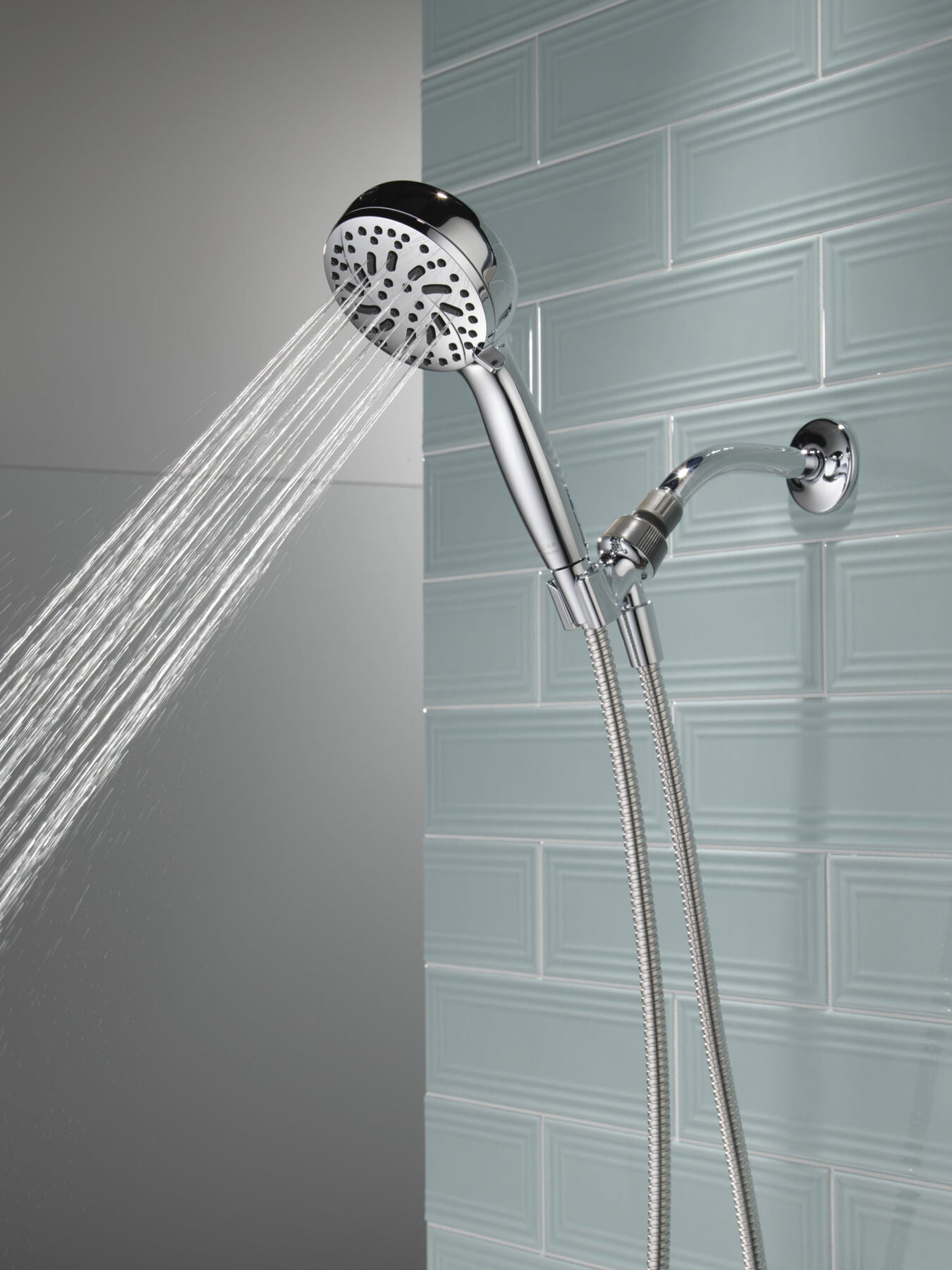 6-Setting Hand Shower with Cleaning Spray