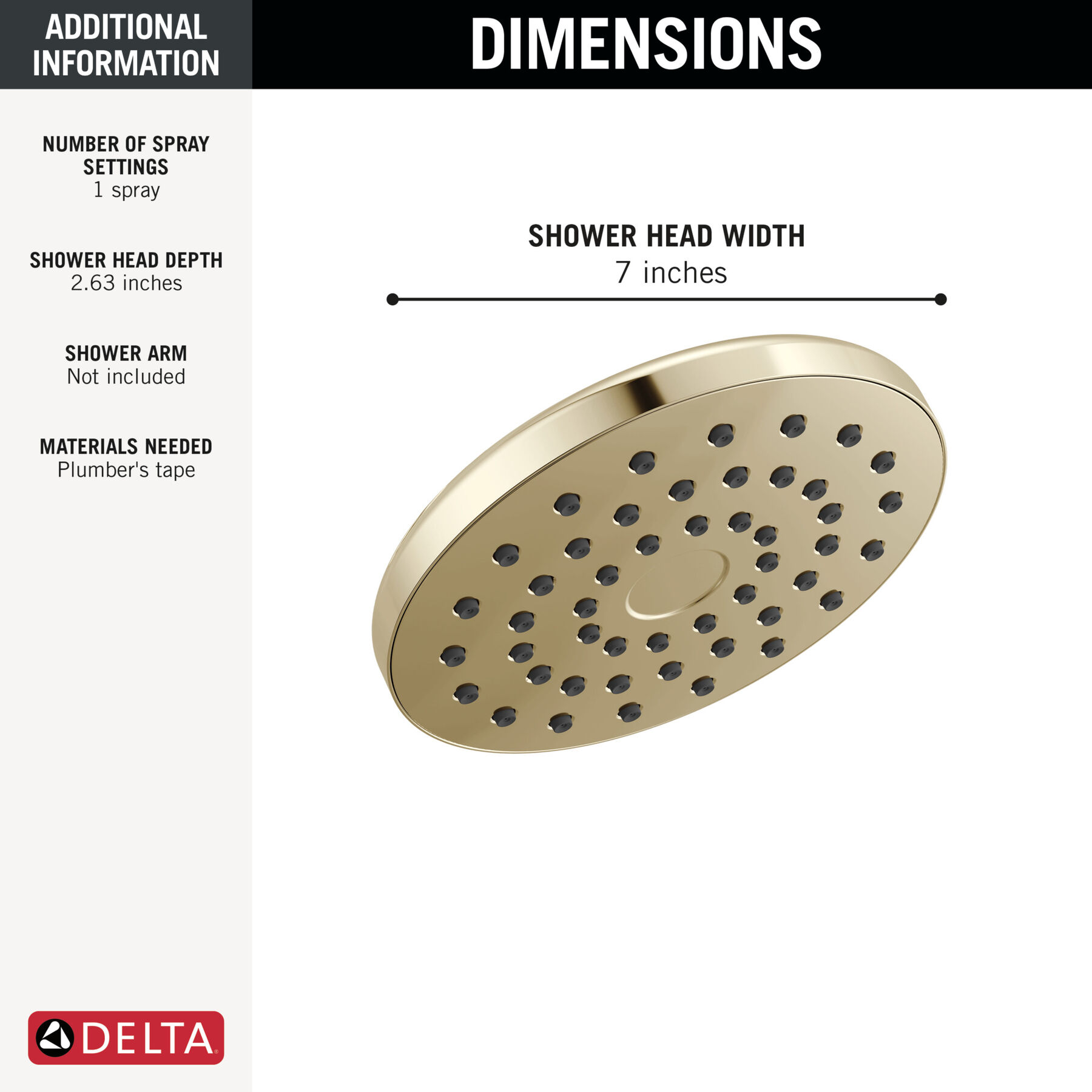 PivotPro&trade; Raincan Shower Head