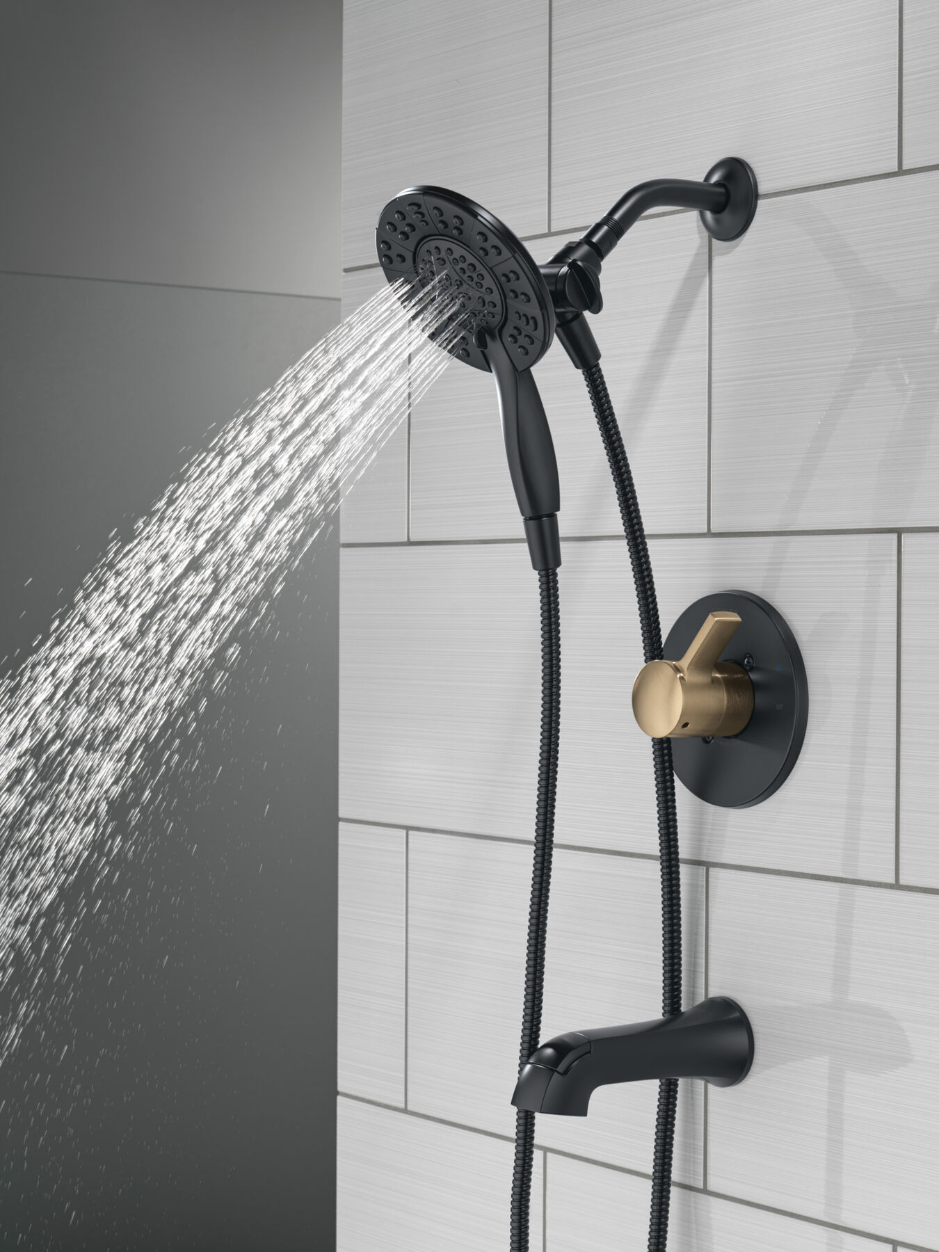 Tub Shower Trim with Universal Rough Bundle