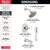 Widespread Lavatory Faucet with 14 Series Tub Shower Trim and Bathroom Accessories Bundle