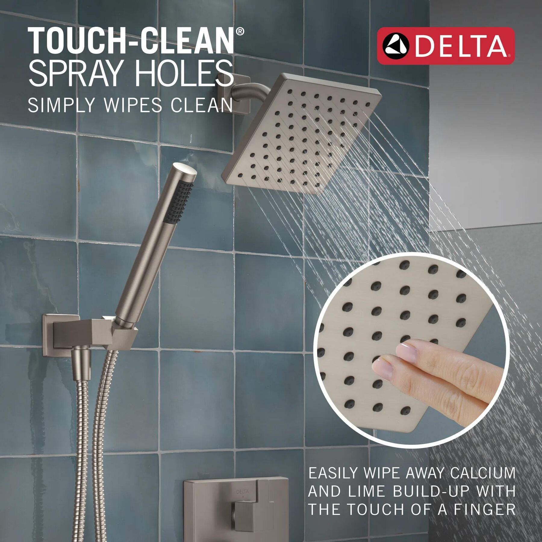 14S Shower Trim w Fixed Head & Hand Shower