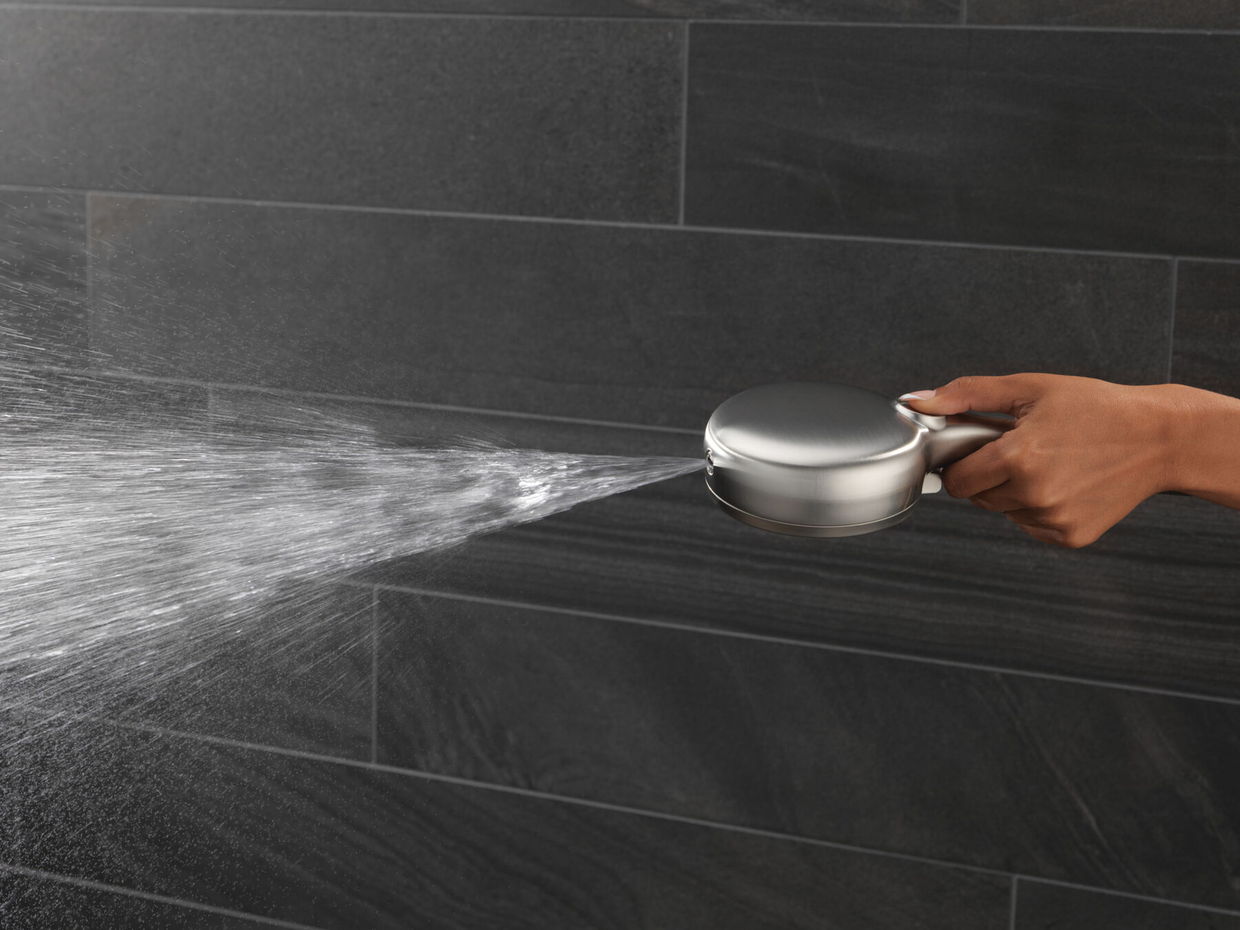 7-Setting Wall Mount Hand Shower with Cleaning Spray