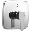 In Wall Shower Trim with Push Button Diverter