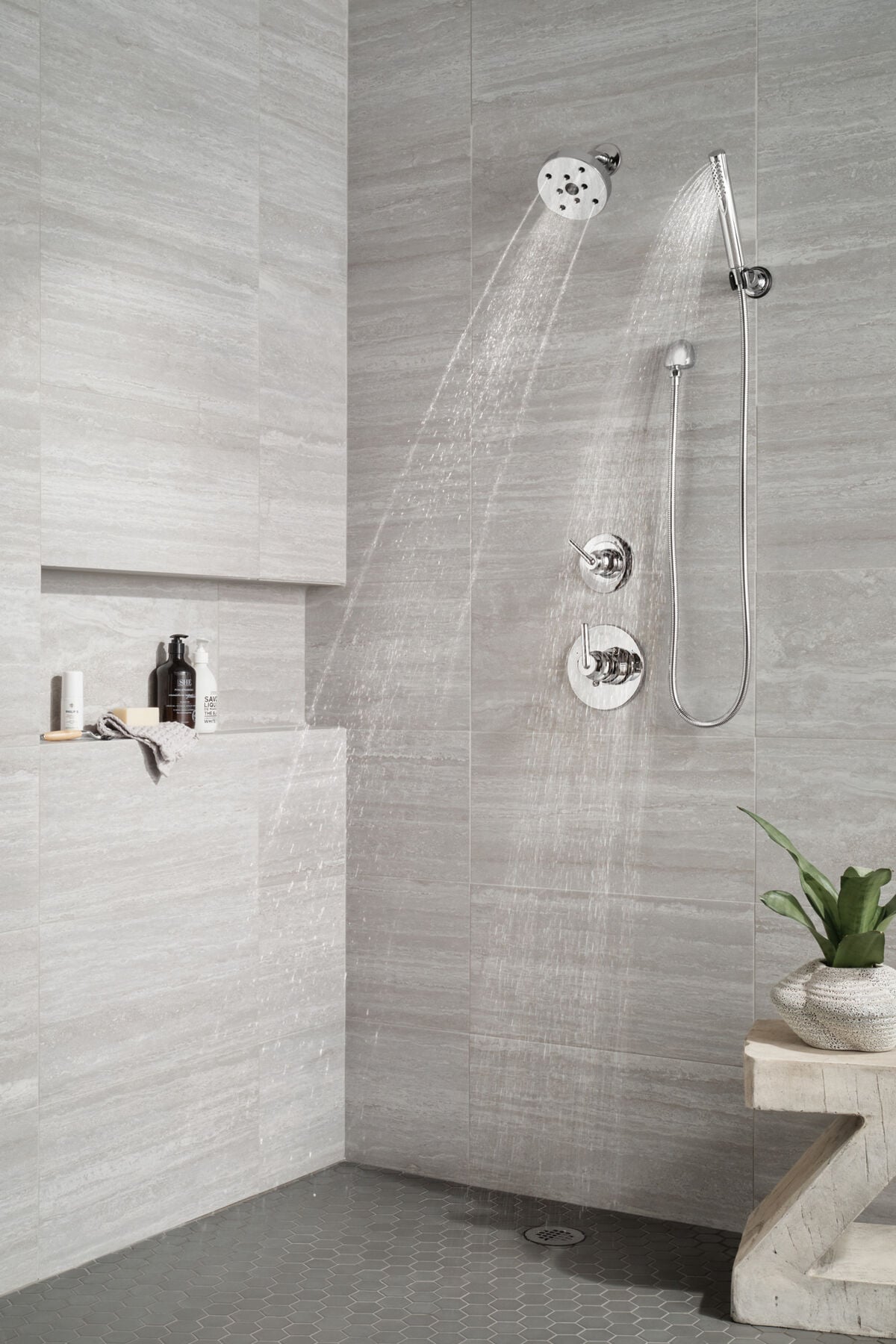Premium Single-Setting Adjustable Wall Mount Hand Shower