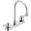 Two Handle 8 In Cast Deck-Mount Faucet
