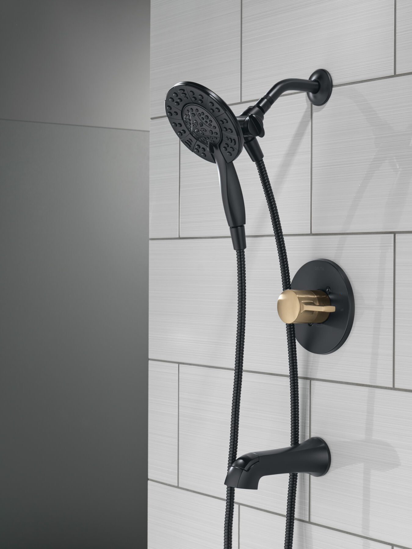 Tub Shower Trim with Universal Rough Bundle