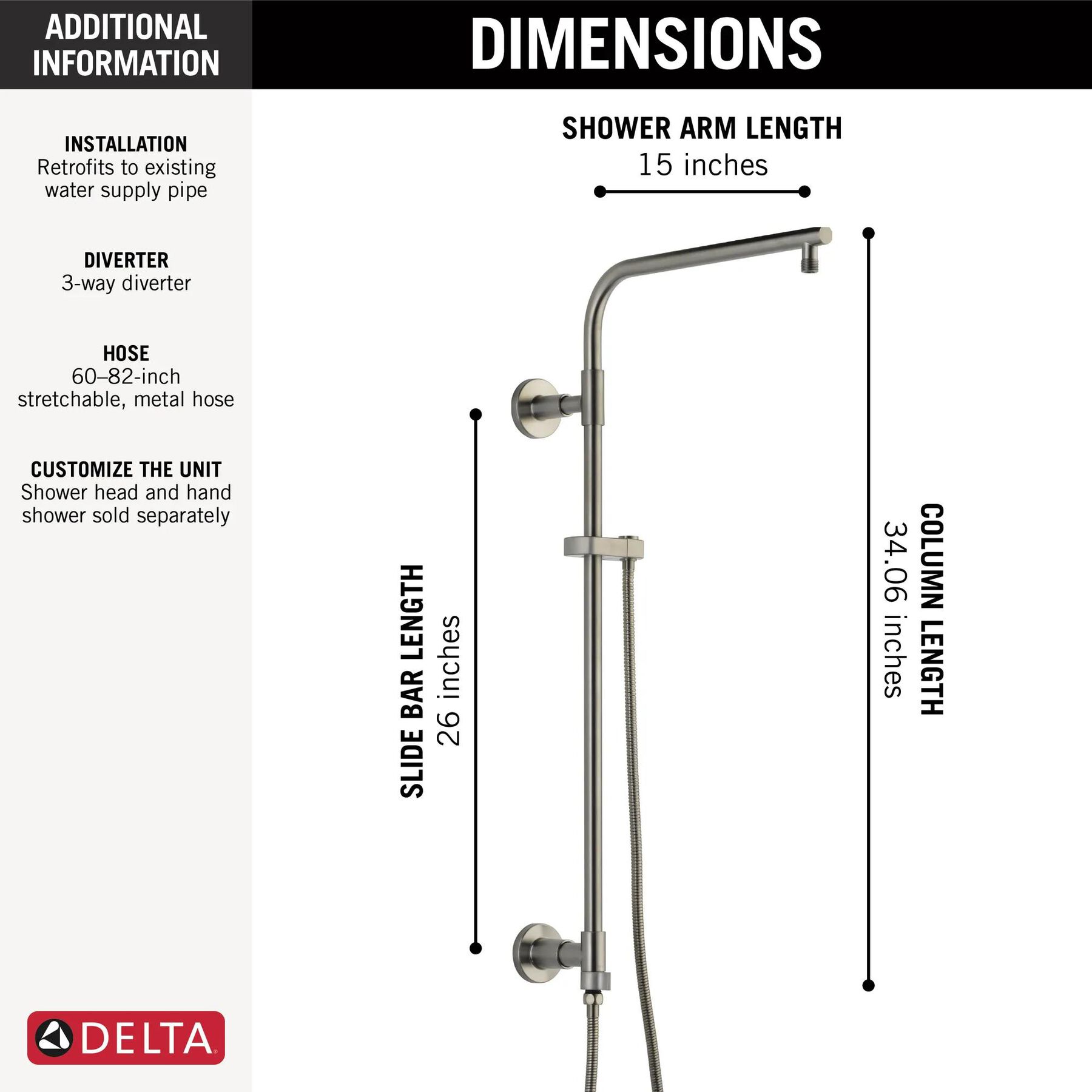 Emerge&reg; 26" Round Shower Column (Recertified)