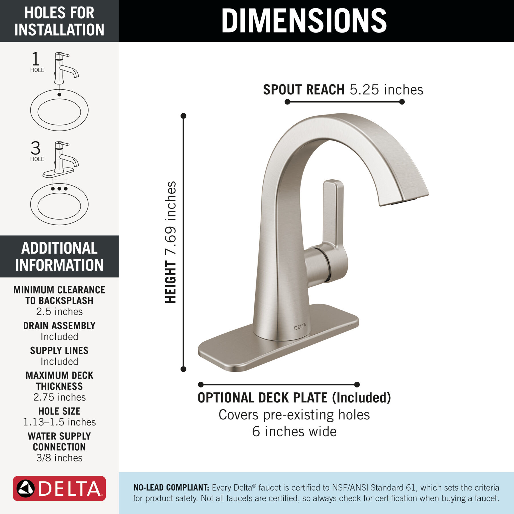 Single Handle Bathroom Faucet