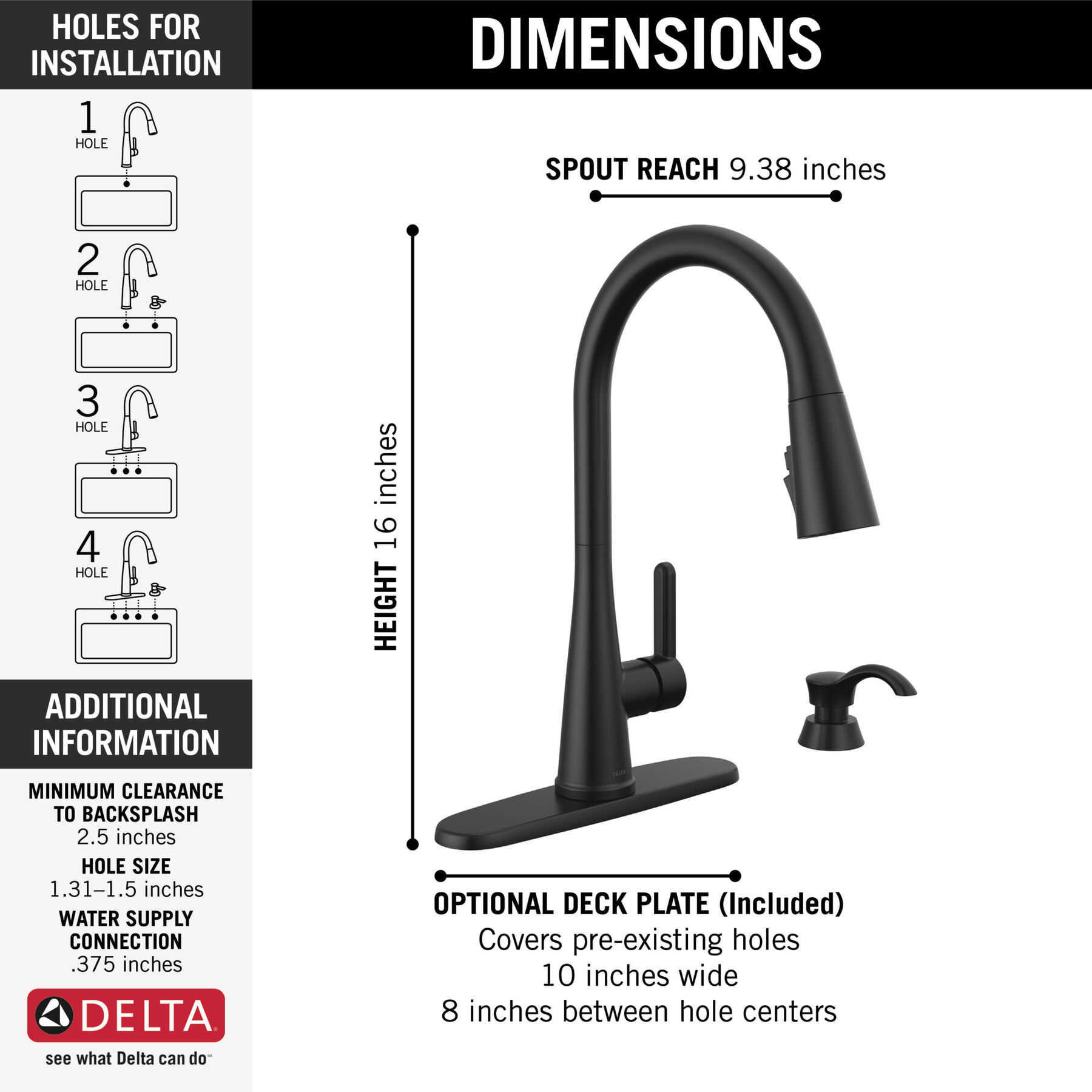 Single Handle Pull-Down Kitchen Faucet with Soap Dispenser and ShieldSpray&reg; Technology