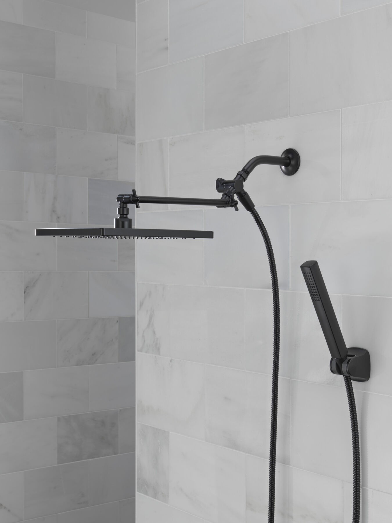 10 inch Raincan Shower Head & Hand Held Combo with Adjustable Extension Arm