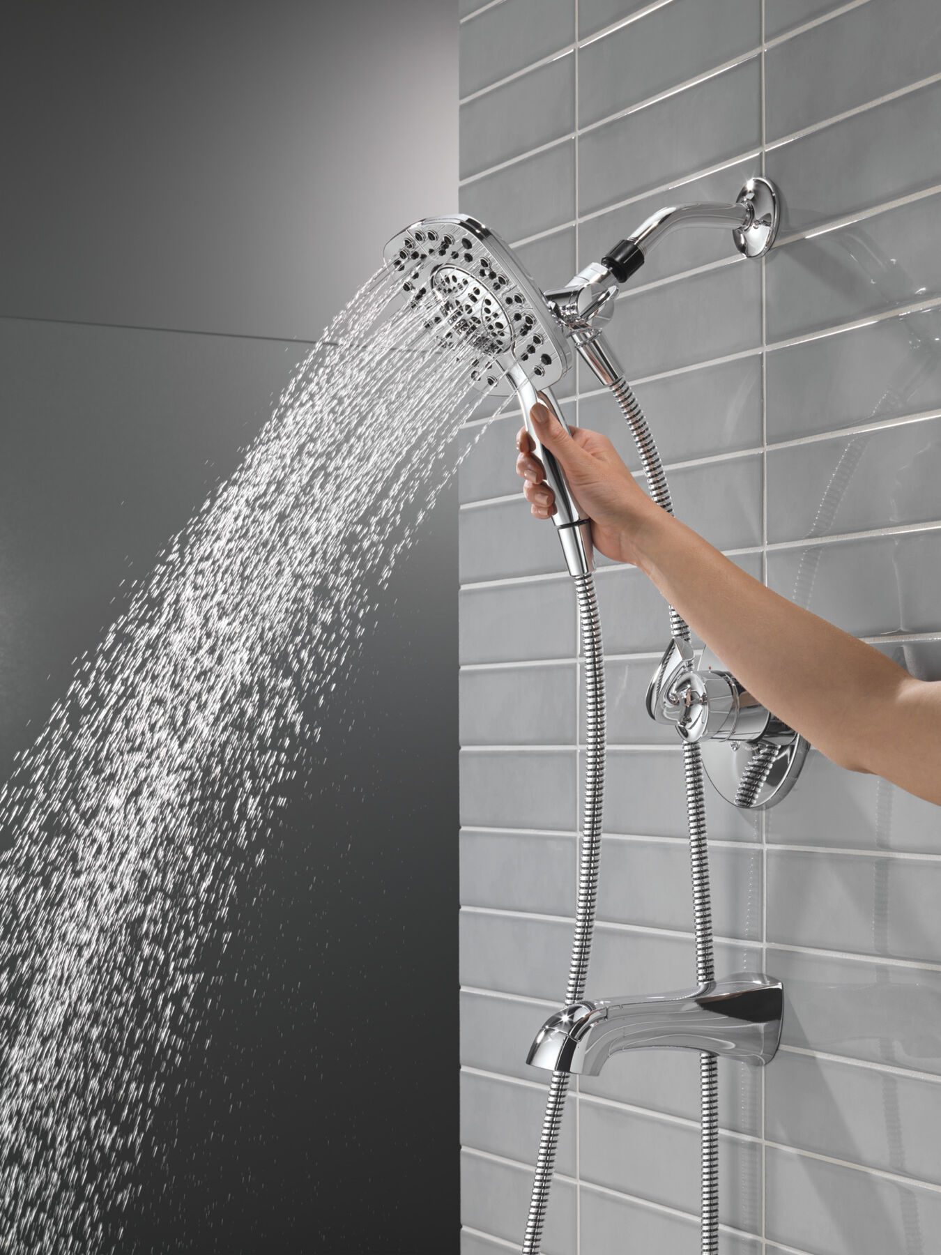 Widespread Lavatory Faucet with 14 Series Tub Shower Trim Bundle