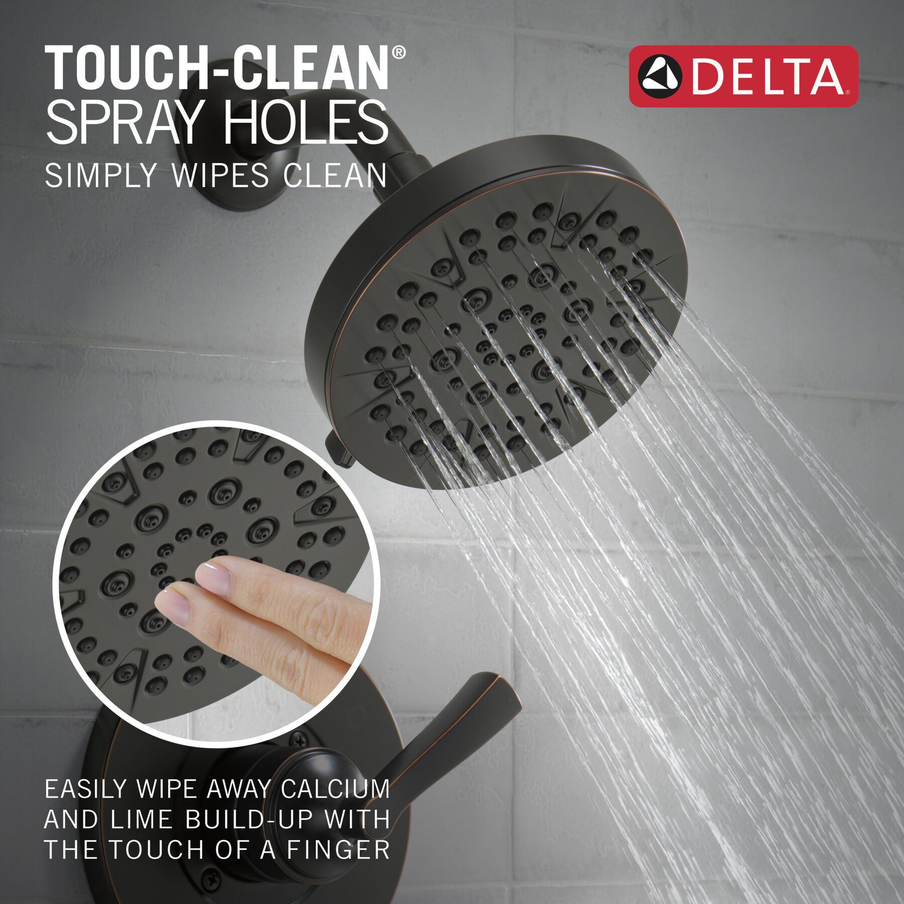 Widespread Lavatory Faucet with 14 Series Shower Trim and Rough Bundle
