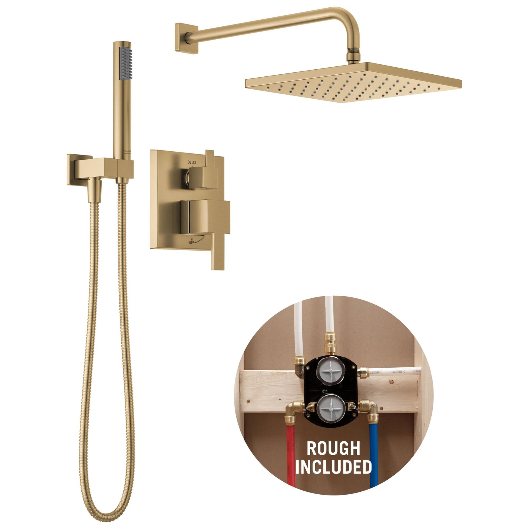 Monitor&reg; 14 Series Shower with Raincan, Hand Shower & Rough Valve