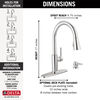 Pull-Down Kitchen Faucet w/Soap (Recertified)