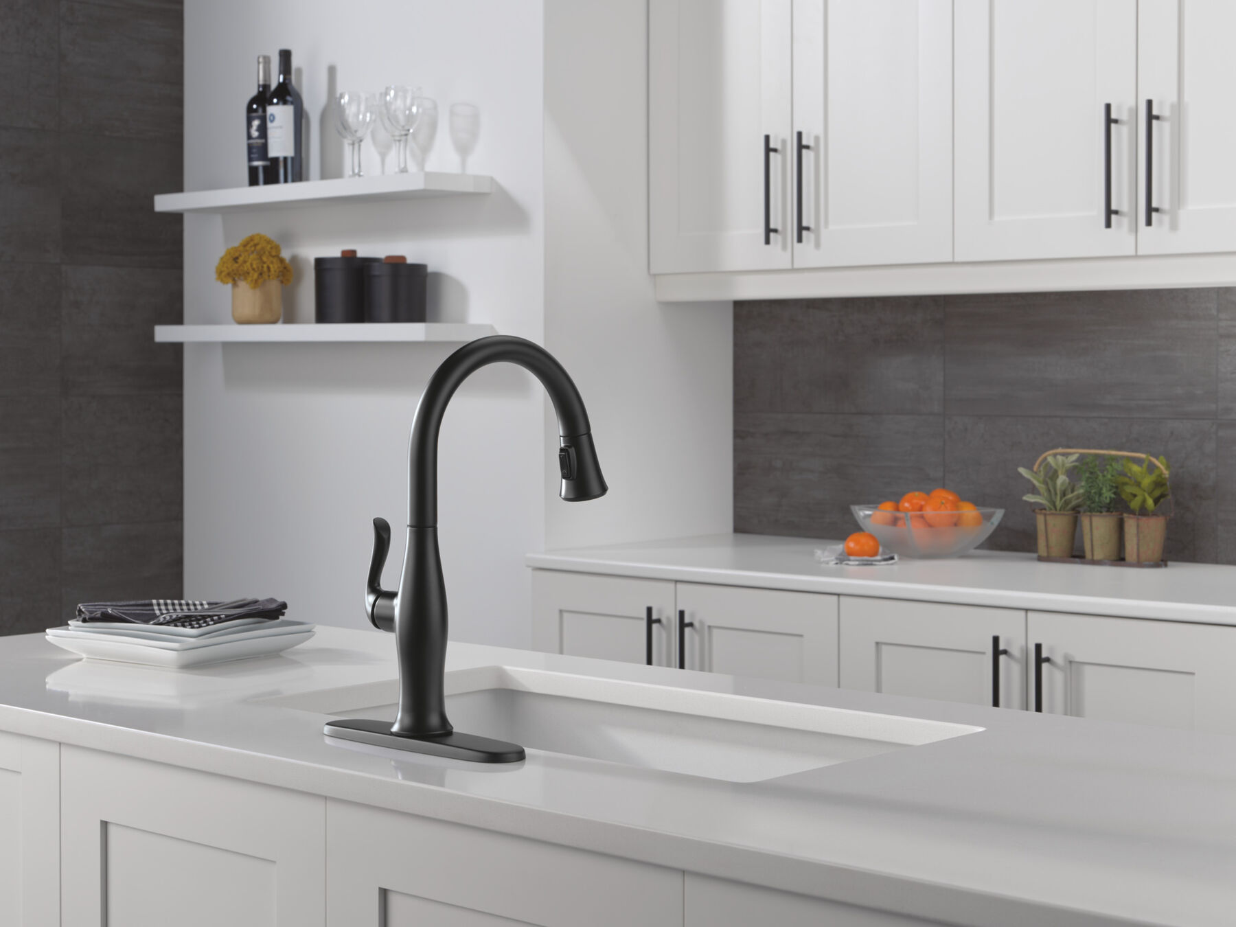 Pull-Down Kitchen 1 Handle with Soap Dispenser Bundle