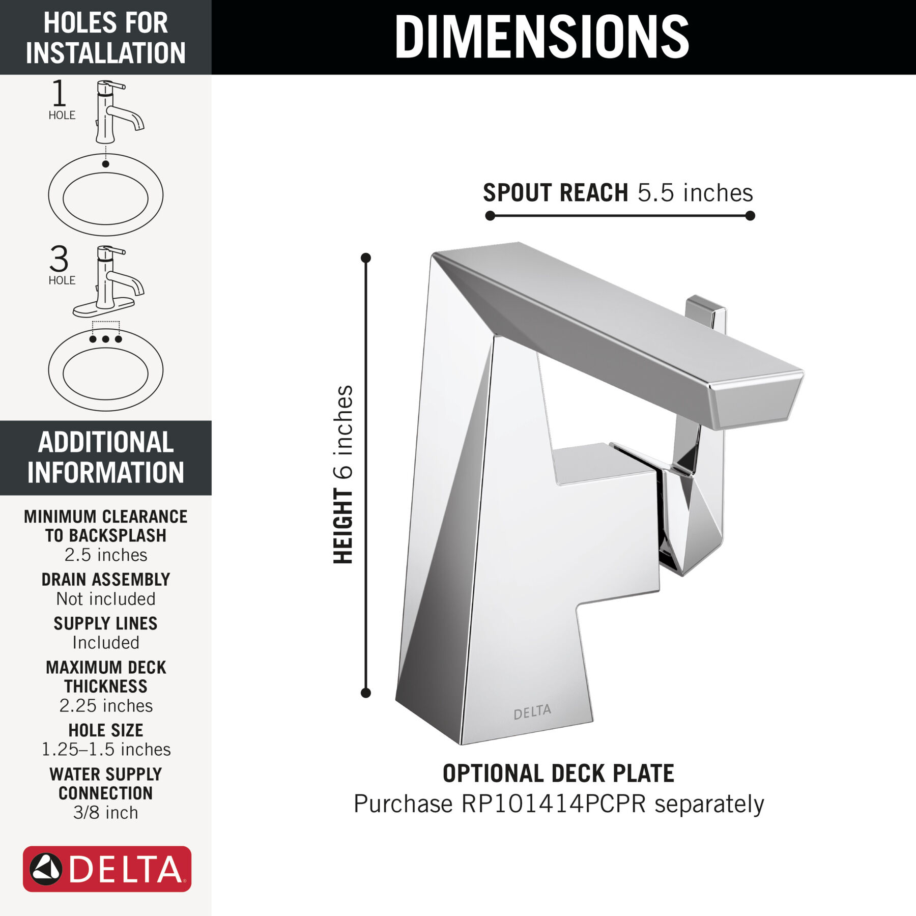 Single Handle Bathroom Faucet