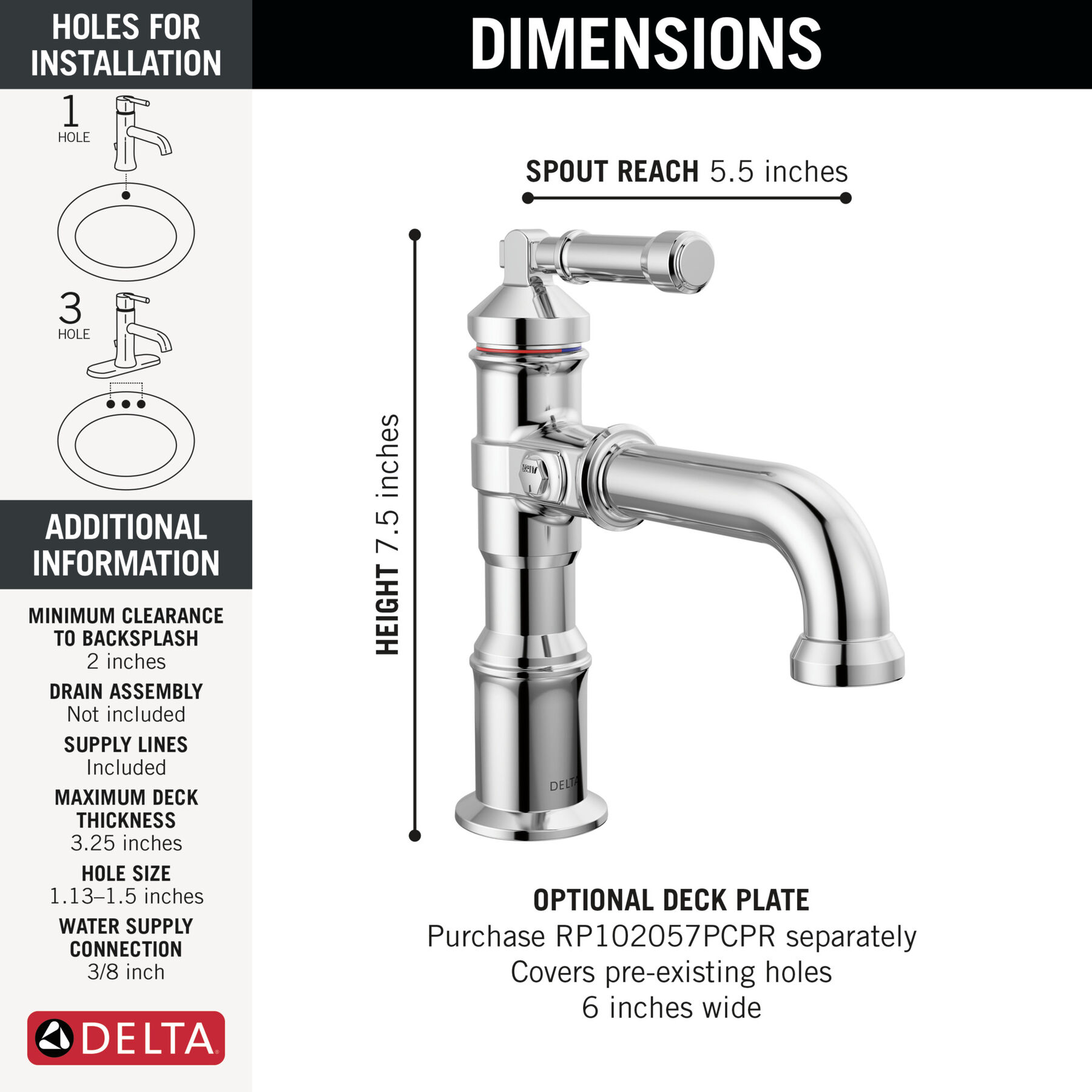 Single Handle Bathroom Faucet