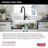 30&rdquo; Granite Composite Workstation Kitchen Sink Drop-In Top Mount Single Bowl with WorkFlow&trade; Ledge and Accessories in White