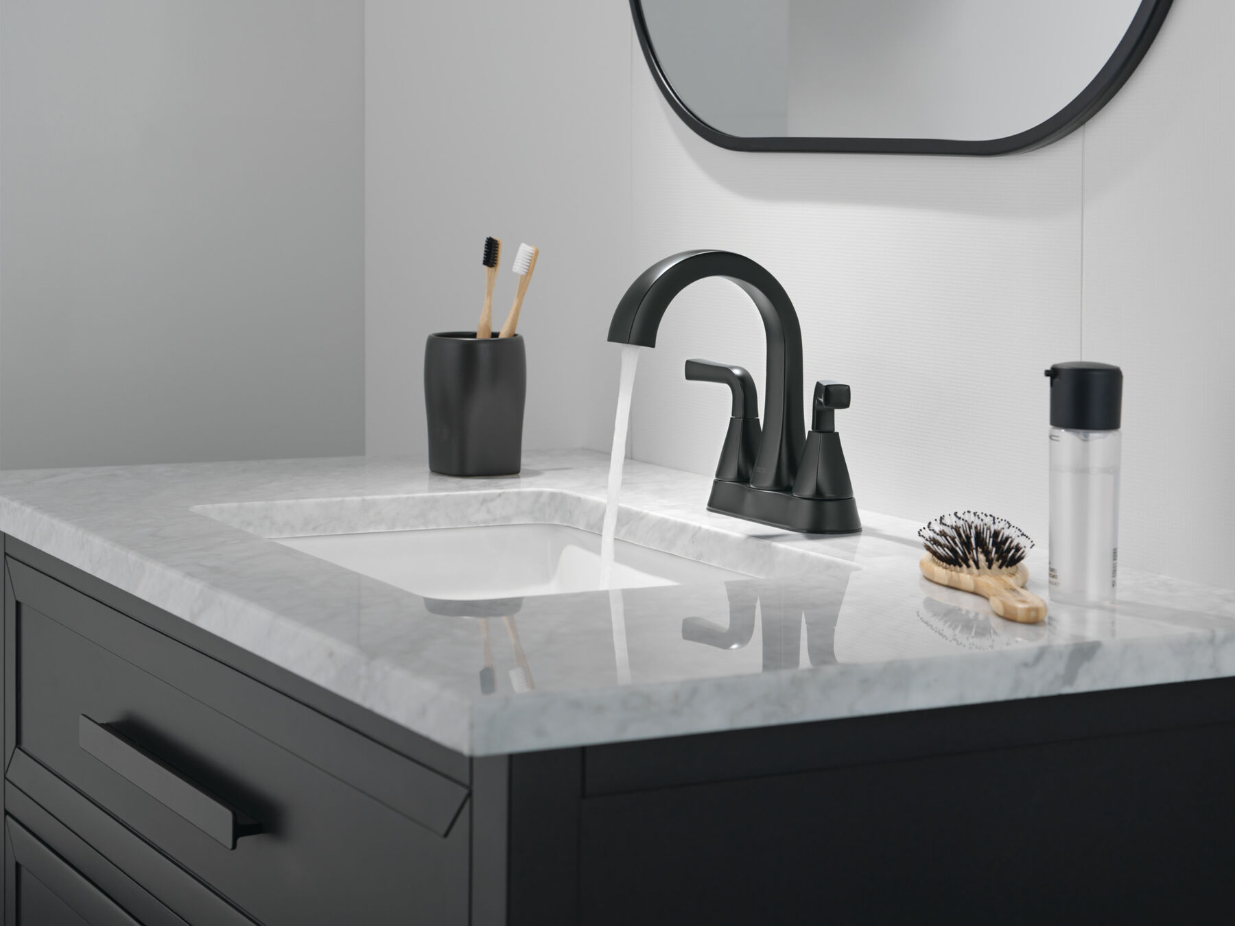 Two Handle Centerset Bathroom Faucet