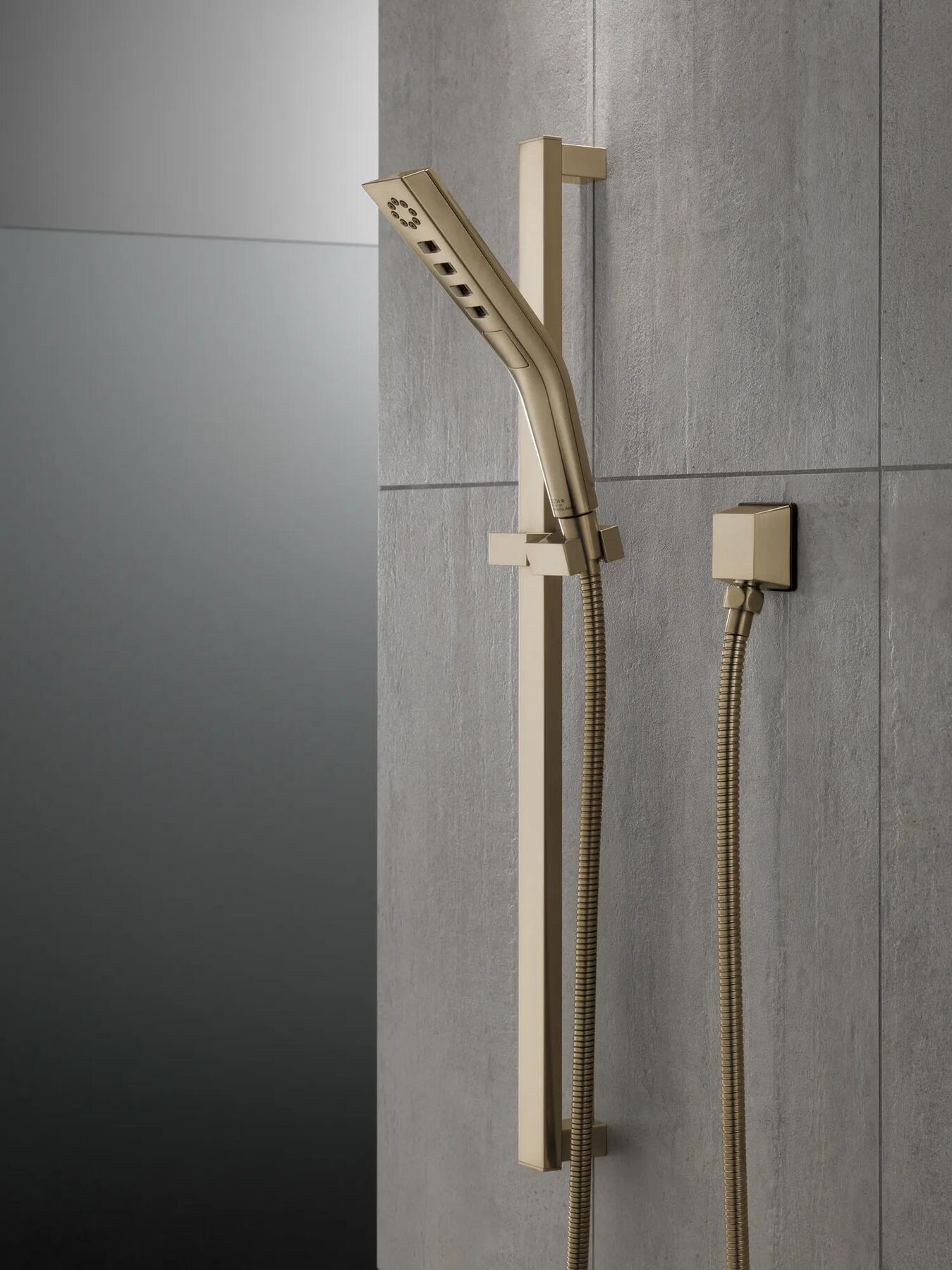 H<sub>2</sub>Okinetic&reg; 3-Setting Slide Bar Hand Shower