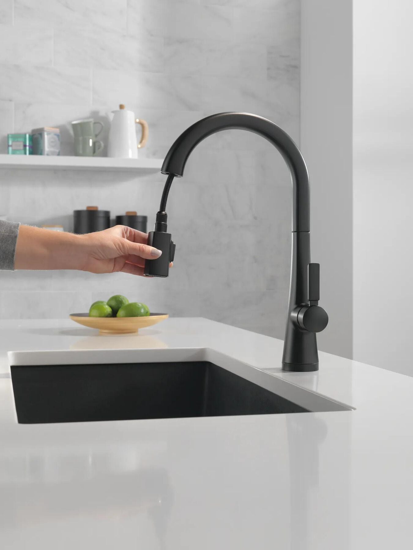 Single Handle Pull-Down Kitchen Faucet With Touch<sub>2</sub>O&reg;  Technology