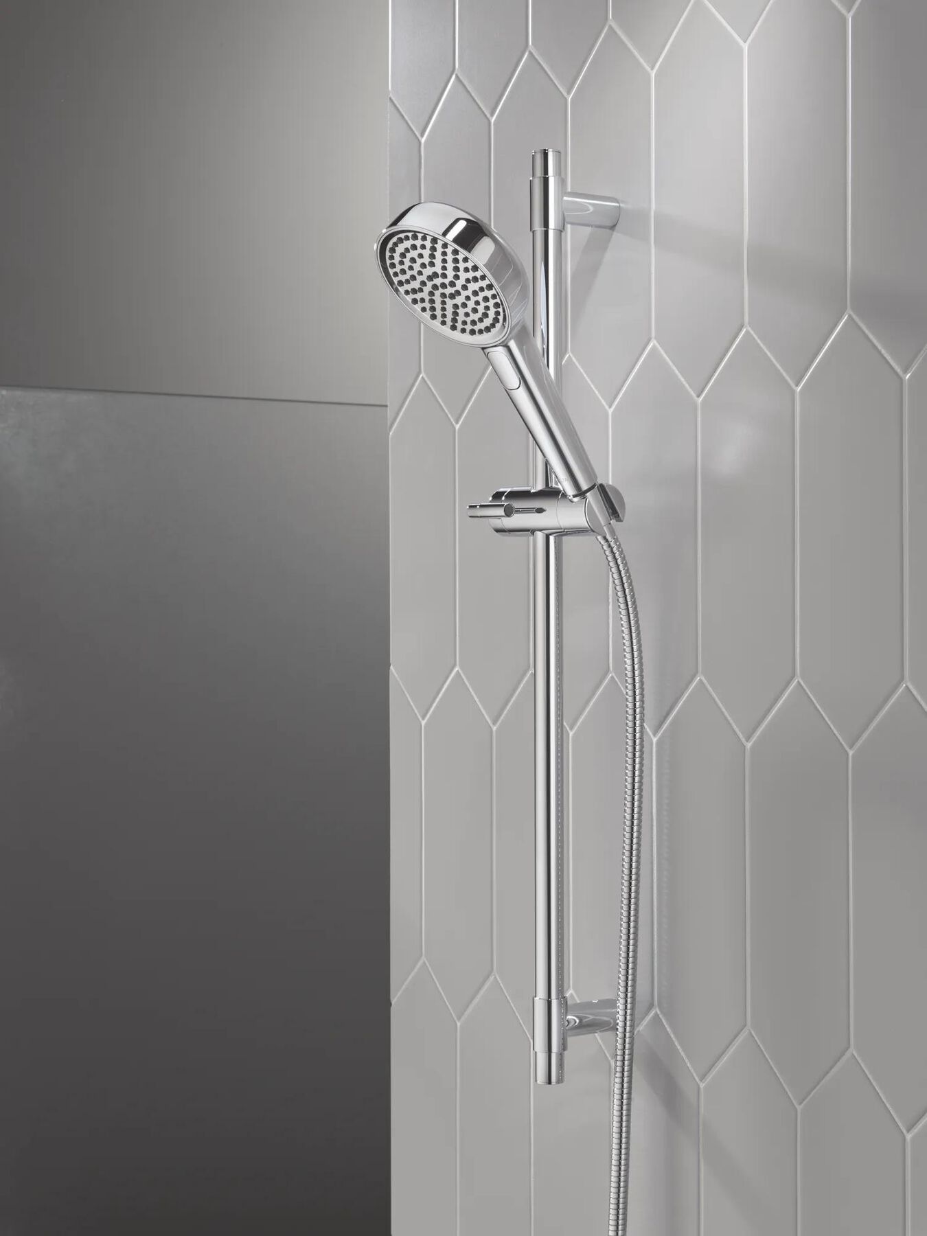 4-Setting Hand Shower with Slide Bar featuring FeatherRain&trade; Spray