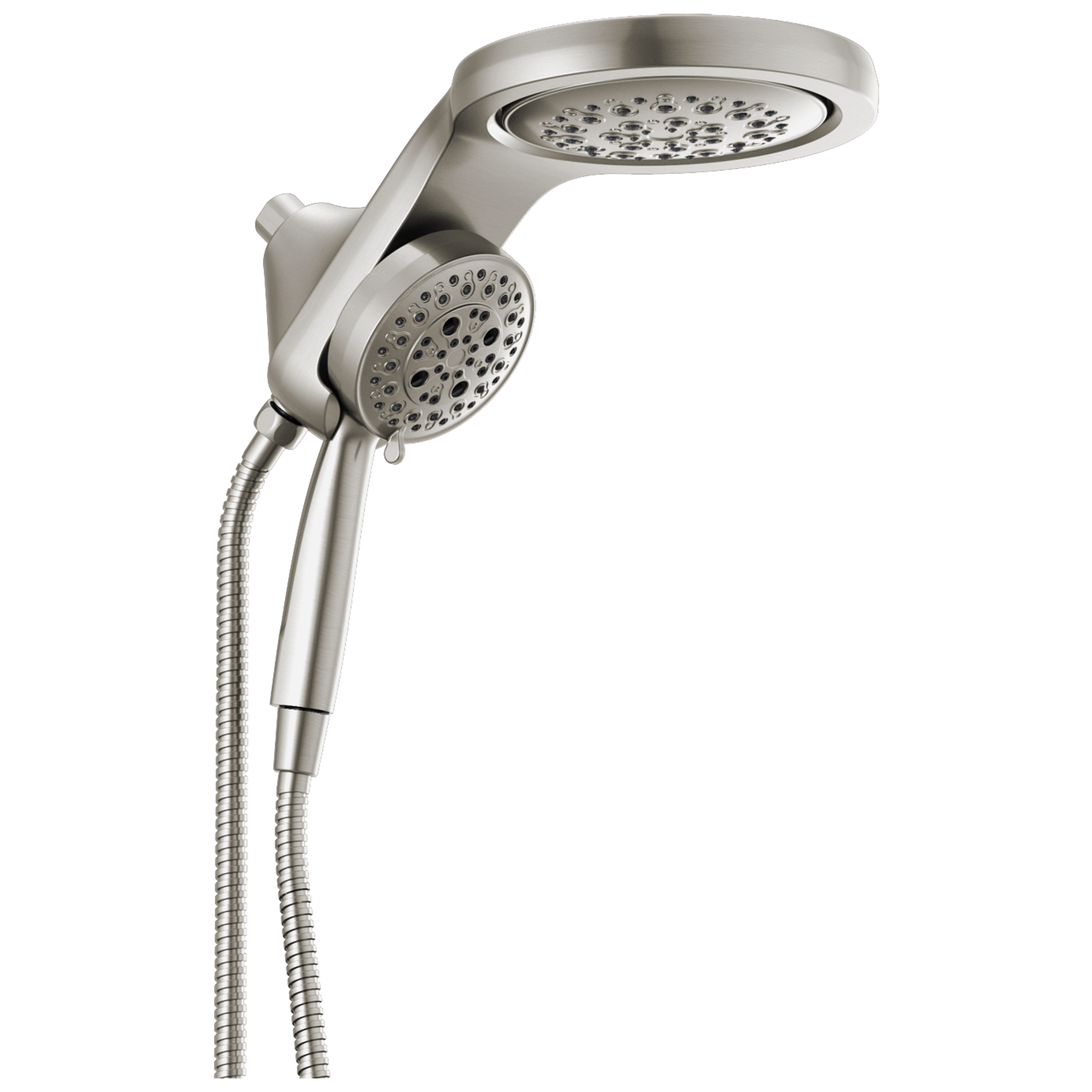 HydroRain&reg; H<sub>2</sub>Okinetic&reg; 5-Setting Two-in-One Shower Head (Recertified)