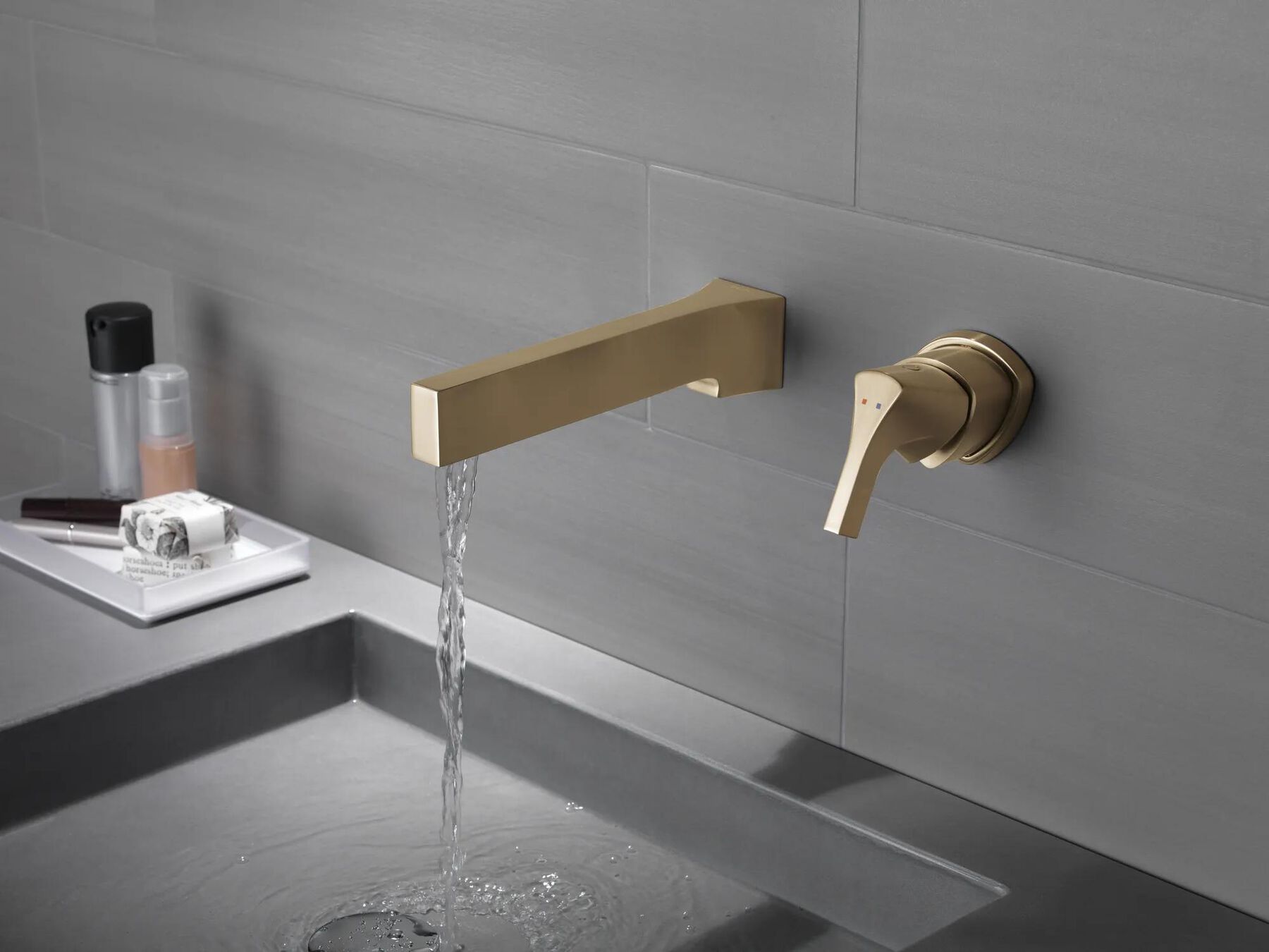 Single Handle Wall Mount Bathroom Faucet Trim (Recertified)