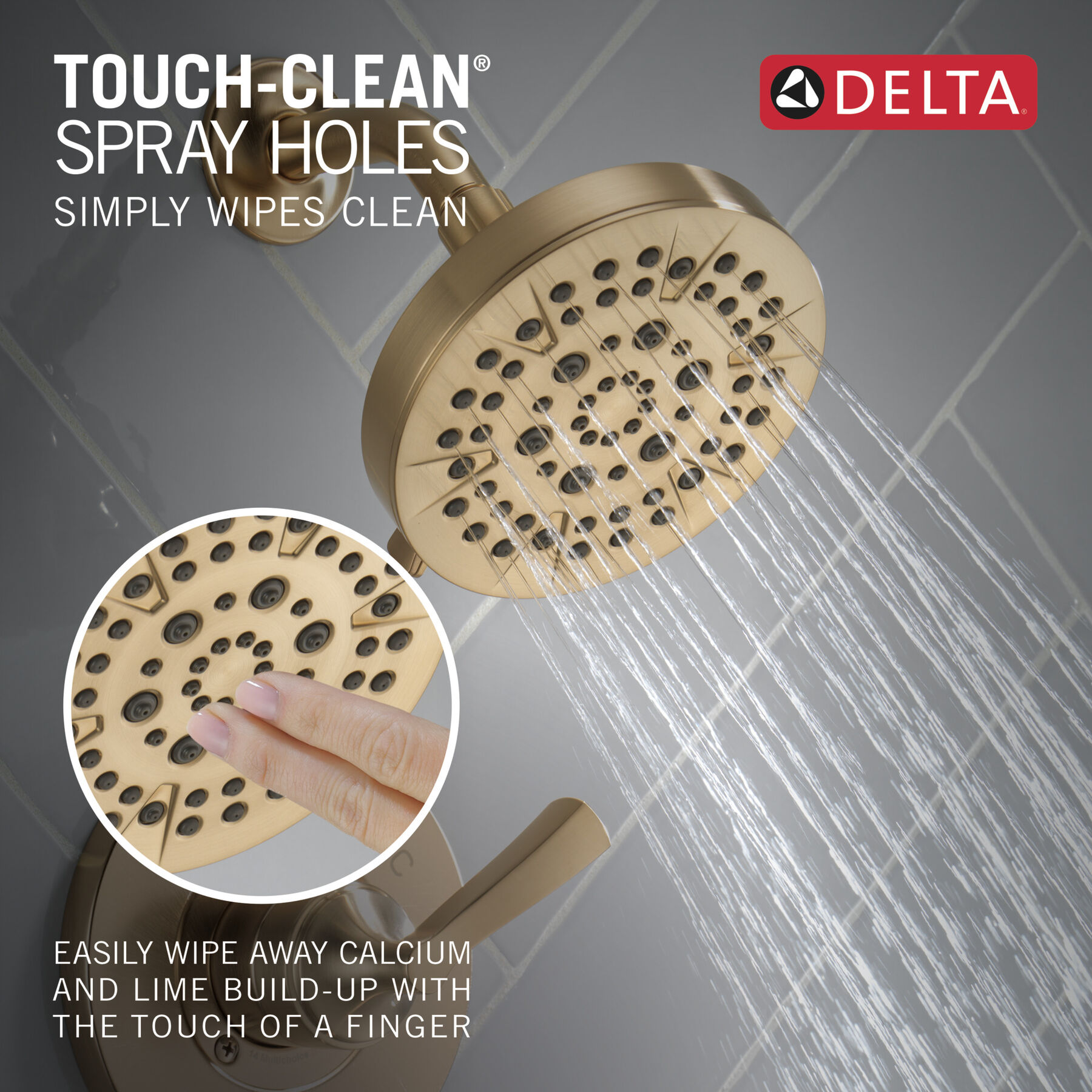 Widespread Lavatory Faucet with 14 Series Shower Trim and Rough Bundle