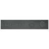 Modern High Flow Push Button Thermostatic Trim - 3 Outlet