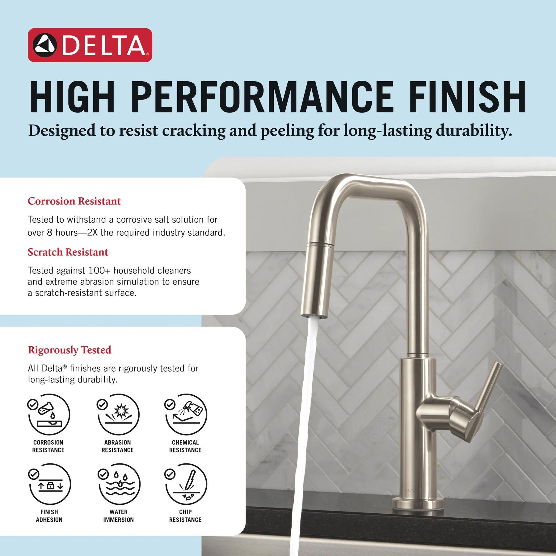Single Handle Pull-Down Kitchen Faucet