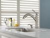 Single Handle Pull-Out Kitchen Faucet with Soap Dispenser