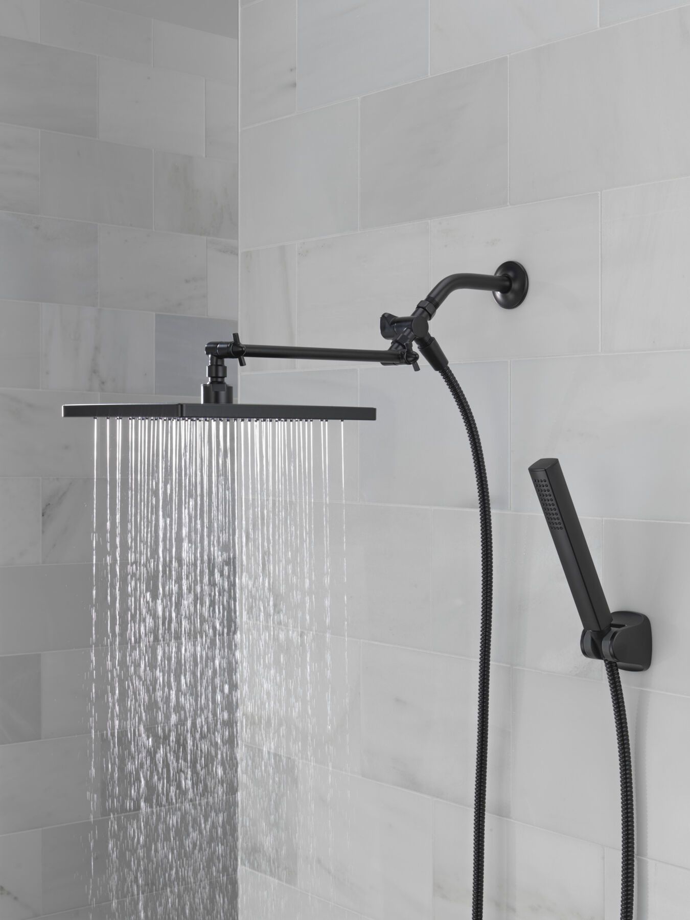 10 inch Raincan Shower Head & Hand Held Combo with Adjustable Extension Arm