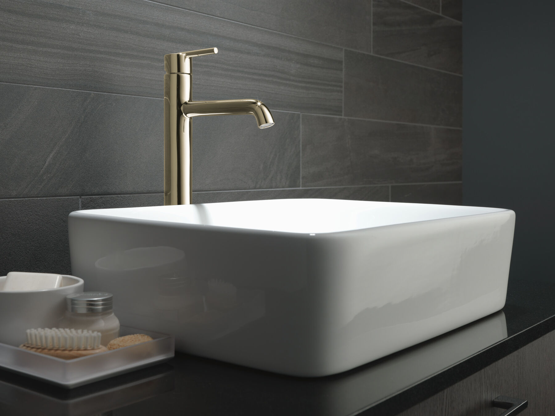 Single Handle Vessel Bathroom Faucet