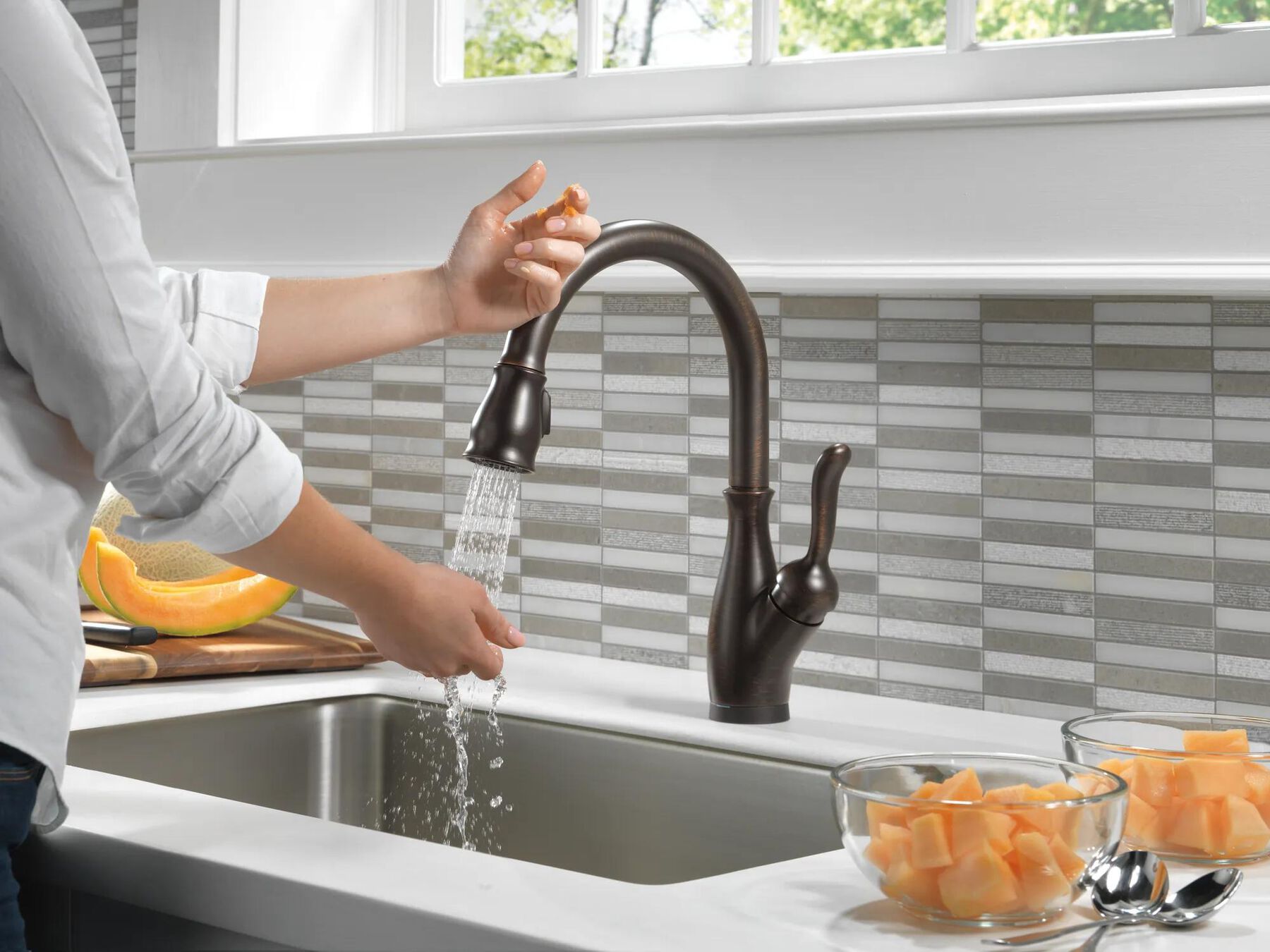 VoiceIQ&reg; Single Handle Pull-Down Faucet with Touch<sub>2</sub>O&reg; Technology (Recertified)