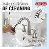 Two Handle Widespread Pull Down Bathroom Faucet