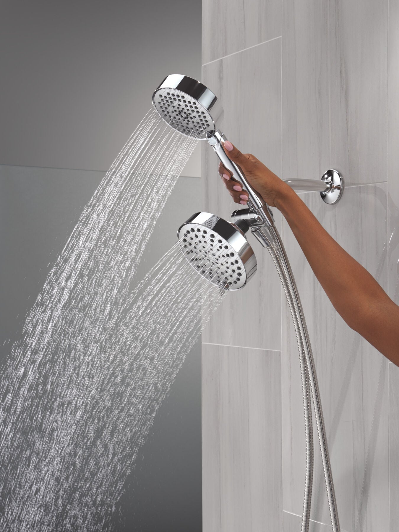5-Setting Two-in-One Combination Shower with Additional Mount